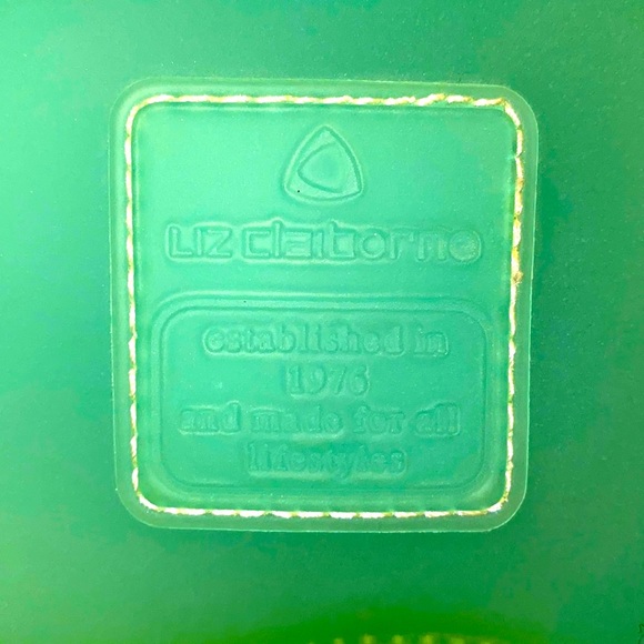 COPY - vintage Liz Claiborne Aquamarine Jelly clutch wristlet purse - Picture 4 of 4